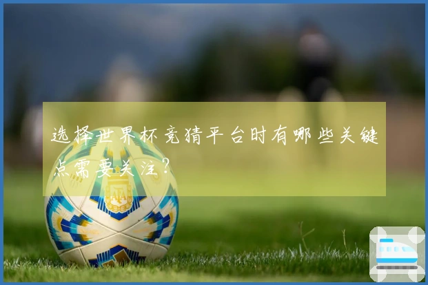 选择世界杯竞猜平台时有哪些关键点需要关注？